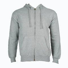 Hooded Zipper Heather Grey
