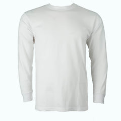 Crew Neck Long Sleeve T-Shirt White