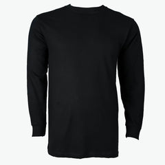 Crew Neck Long Sleeve T-Shirt Black