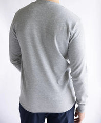 Crew Neck Long Sleeve T-Shirt Heather Grey