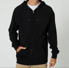 Hooded Zipper Black