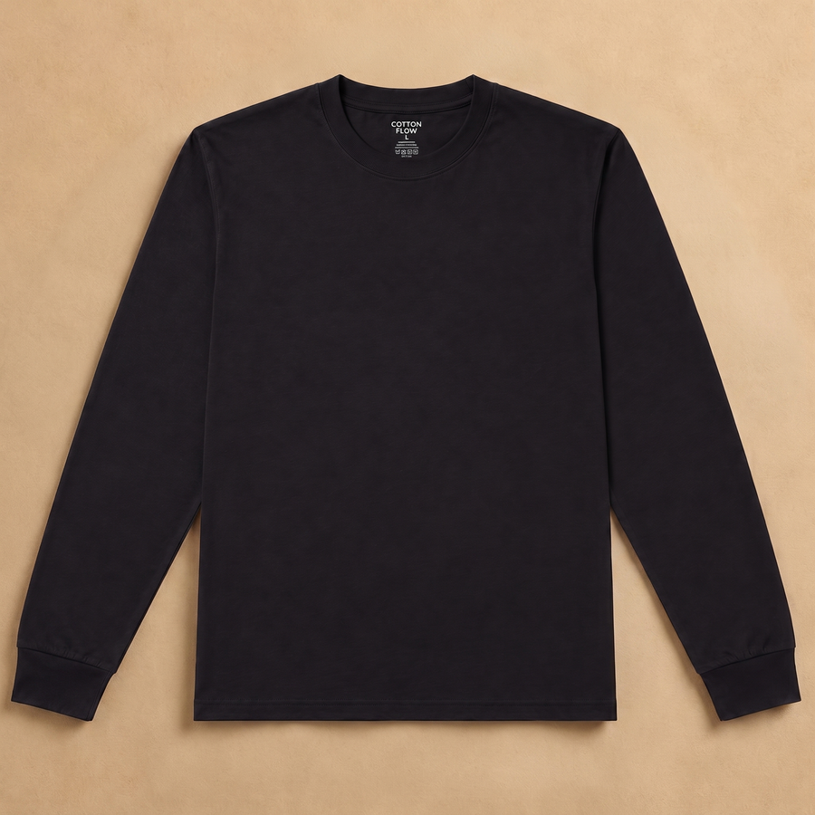 Crew Neck Long Sleeve T-Shirt